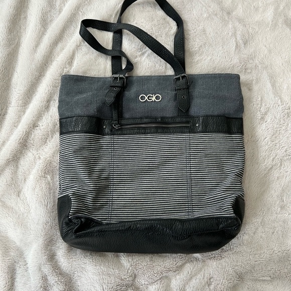 OGIO Black and Gray Laptop Bag with Two-Tone Design - Picture 1 of 3